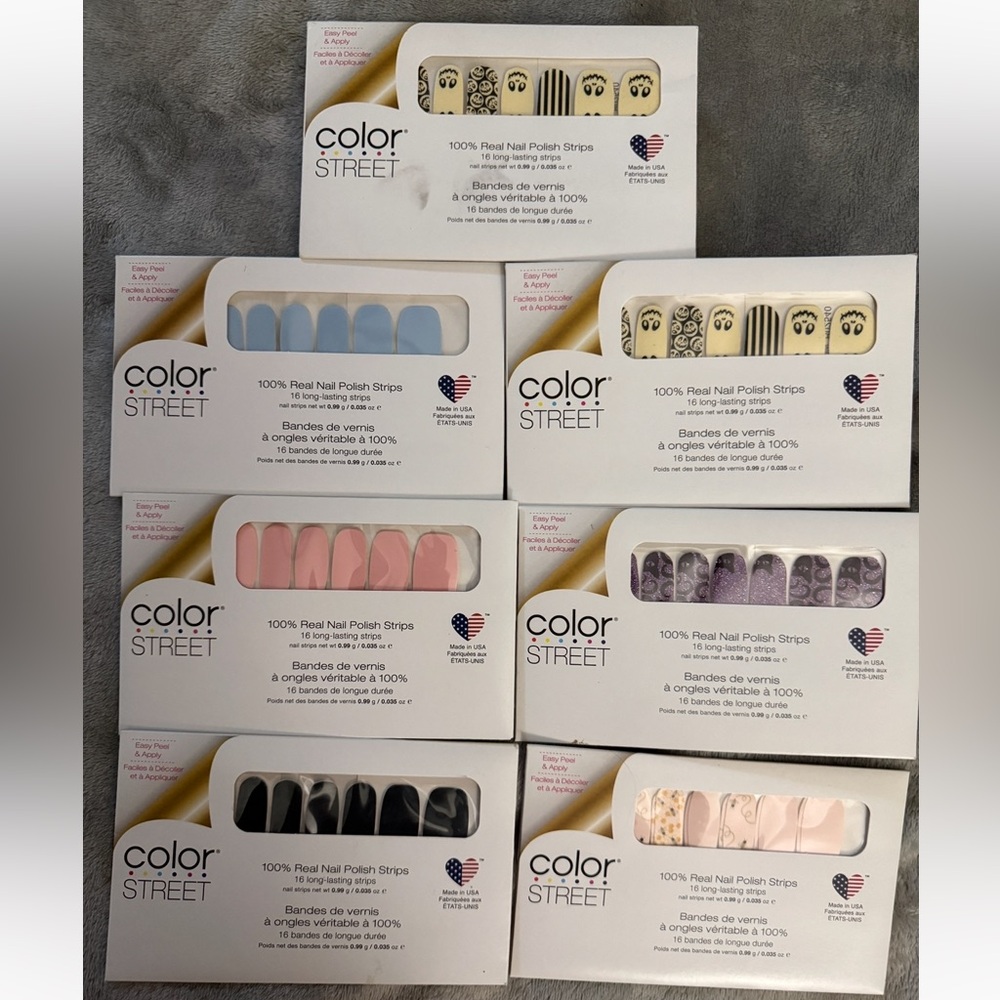 Color Street Nail Strips brand new 7 packs